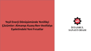 Yeşil Enerji Dönüşümünde Yenilikçi Çözümler: Almanya Kuzey Ren-Vestfalya Eyaletindeki Yeni Fırsatlar