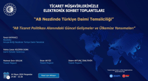 Ticaret Müşavirlerimizle Elektronik Sohbet Toplantıları- AB Nezdinde Türkiye Daimi Temsilciliği