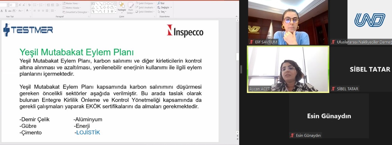 Lojistik Sektöründe Yeşil Lojistik Devri Webinarı Yoğun Katılımla Gerçekleştirildi