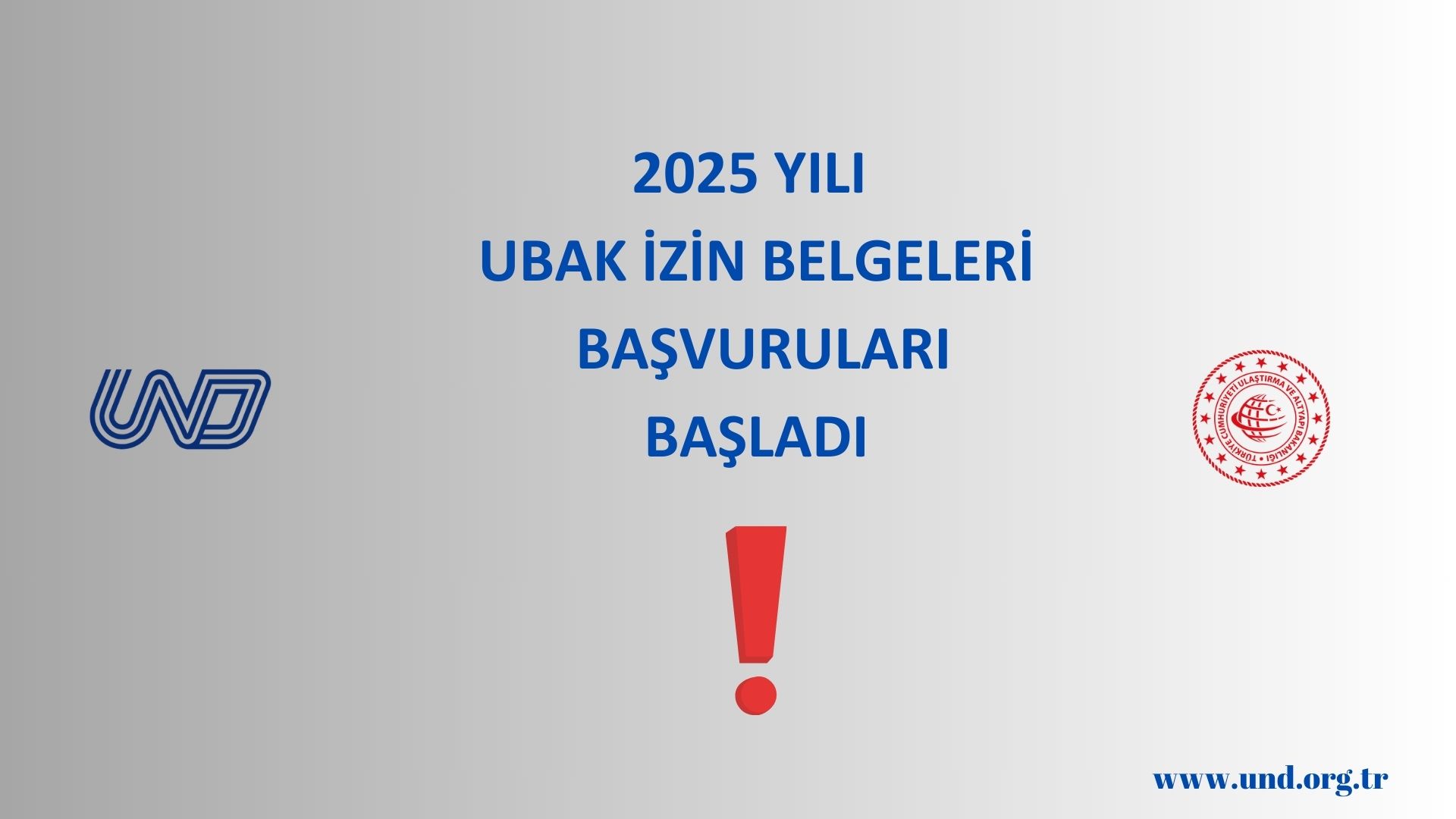 SON 4 GÜN: 2025 Yılı UBAK İzin Belgesi Başvuruları 31 Ekim Tarihinde Bitecektir 