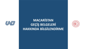 Macaristan Geçiş Belgeleri Hakkında Bilgilendirme