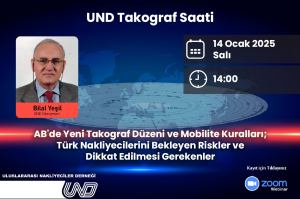 Yeni Takograf Düzeni ve Mobilite Kuralları: Türk Nakliyecilerini Bekleyen Riskler Webinarı